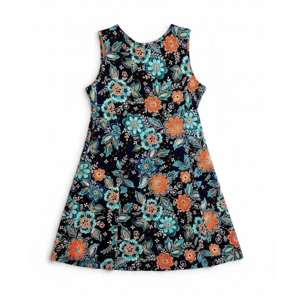 Tacera Floral Fit & Flare Sun Dress XL - Picture 4 of 7